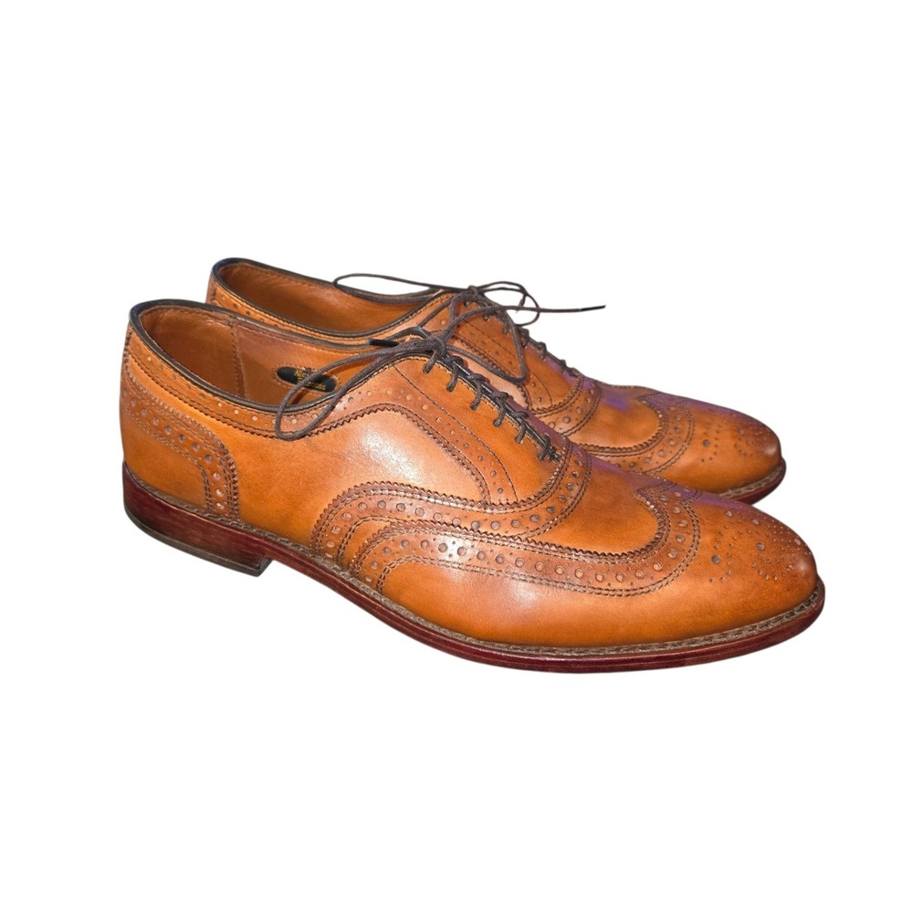 Allen Edmonds McAllister Oxford Mens 9 D Walnut Brown Leather Wingtip 6235
